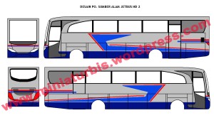 Desain bus Sumber Alam jetbus HD